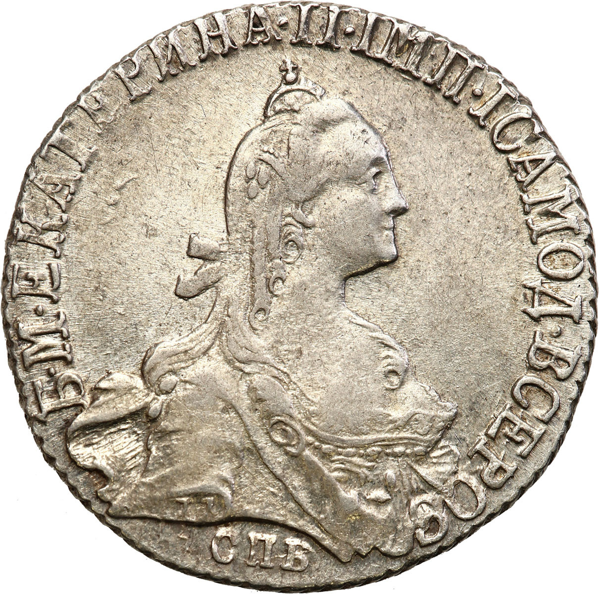 Rosja, Katarzyna II. 20 kopiejek 1772 СПБ, Petersburg - ŁADNE